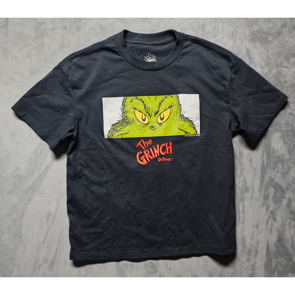 Dr Seuss The Grinch Black Graphic Tee Is It Too Late To Be Good Small